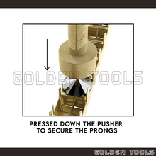 Load image into Gallery viewer, Prong Bezel Pusher 7 Heads Set Wooden Handle Stone Setting DIY Ring Craft
