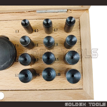 Load image into Gallery viewer, Bezel Setting Set 24 Punches Stone Setting Prong Pushing Punch Concave Burnisher Tools
