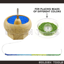 Load image into Gallery viewer, Bead Spinner Tray Beading Tools Spinning Bead Bowl DIY Handicraft Bracelet Beadsmith Art Works
