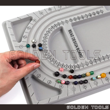 Load image into Gallery viewer, Bead Design Board Flocked Bead Tray Beading Board Jewelry Making DIY Organising Manik Art Work
