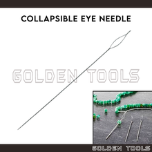Load image into Gallery viewer, 4 Pcs Collapsible Eye Twisted Beading Needle 2.5" 5" Beading Tools DIY Handicraft Bracelet Beadsmith Art Works
