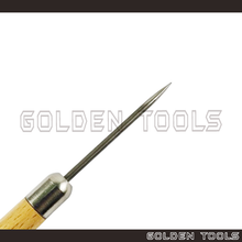 Load image into Gallery viewer, Titanium Soldering Pick Solder Pick Wooden Handle Jewellery Needle Tool Clay Modelling Sculpting DIY Craft
