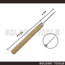 Load image into Gallery viewer, Stainless Steel Soldering Pick Solder Pick Wooden Handle Jewellery Needle Tool Clay Modelling Sculpting DIY Craft
