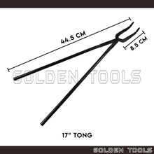 Load image into Gallery viewer, 16" 17'' Steel Tong For Dish Bowl Cup Crucible Penyepit Mangkuk Lebur Gold Laboratory Dental Alloy Metal Melting
