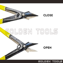 Load image into Gallery viewer, 5" Sharp Straight Tip Flat Nose Snip Cutter With Coil Spring For Flat Sheet Metal Cutting Jewellery Cutting Tools
