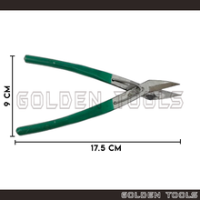 Load image into Gallery viewer, 7" Sharp Straight Tip Snip Cutter With Coil Spring For Flat Sheet Cutting Metal Cutting Tools Jewellery Cutting Tools

