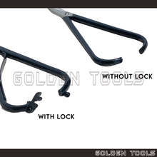 Load image into Gallery viewer, 7" Jeweller Snipper With Lock Straight Blades Spring Inside Lap Joint Back Lock Pattern Cutting Metal Sheet Goldsmith
