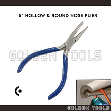 Load image into Gallery viewer, 5" Hollow Nose &amp; Round Nose Wire Looping Bending Plier Jewellery Making DIY Handicraft Art Bending Casting Holding
