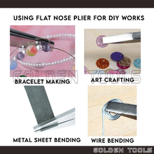 Load image into Gallery viewer, Long Flat Nose Wire Bending Plier Jewellery Making DIY Handicraft Art Bending Casting Holding
