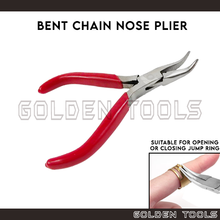 Load image into Gallery viewer, Bent Chain Nose Plier Wire Making Jewellery Making DIY Handicraft Holding Shaping Tools
