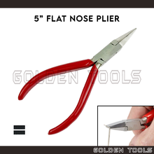 Load image into Gallery viewer, 130mm Flat Nose Jeweller Plier With Smooth Jaw Jewellery Making Tools Casting Tools Holding Tools Shaping Tools

