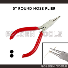 Load image into Gallery viewer, 130mm Round Nose Jeweller Plier With Smooth Jaw Jewellery Making Tools Casting Tools Holding Tools Shaping Tools
