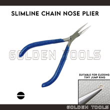 Load image into Gallery viewer, Chain Nose Plier Slimline With Smooth Jaw Detailing DIY Craft Tools Holding Shaping Tools
