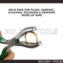 Load image into Gallery viewer, Ring Holding Plier for Inner Ring Polishing Engraving Works Ring Holder Cincin Hand Free DIY Ring Making Crafting Tools

