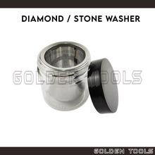 Load image into Gallery viewer, Diamond Stone Cup Washer Glass Bottle with Sieve Cleaner Cup Manual Jewellery Cleaner
