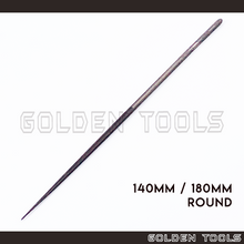 Load image into Gallery viewer, Glardon Vallorbe LA2410 140mm180mm Round Chrome Steel Swiss Needle File Kikir Emas Besi Finishing Jewellery Metal Polish
