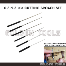 Load image into Gallery viewer, 6 Pcs Clock Broaches Set Precision Tooling Jewellery Cutting DIY Craft Hand Tools Watch Making Shaping
