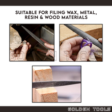 Load image into Gallery viewer, 8" Double Ended Wax Carving File Wax File DIY Polishing Deburring Filing Metal Surface Cincin Kikir Emas Perak Logam
