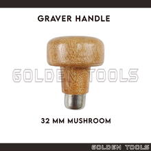 Load image into Gallery viewer, 32mm Shape Wooden Handle For Graver Jewellery Engraving Polishing Carving Stone Setting Tools
