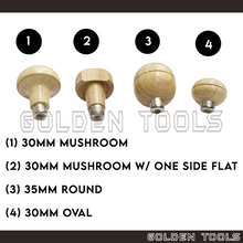 Load image into Gallery viewer, 30mm 35mm Shape Wooden Handle For Graver Jewellery Engraving Polishing Carving Stone Setting Tools
