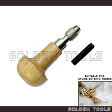 Load image into Gallery viewer, Handle For Universal Wooden Handle With Chucks Graver Jewellery Engraving Polishing Carving Stone Setting Tools
