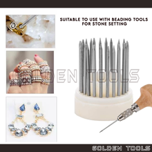 Load image into Gallery viewer, 32mm Shape Wooden Handle For Graver Jewellery Engraving Polishing Carving Stone Setting Tools
