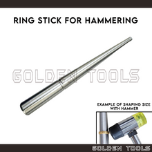 Load image into Gallery viewer, Steel Ring Stick for Ring Ungrooved Ring Mandrel DIY Hammering Ring Shaping Tools
