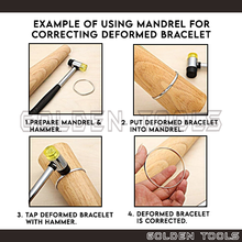 Load image into Gallery viewer, Wooden Mandrel Stick for Bangle Round Shape For Bangle Shaping
