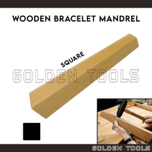 Load image into Gallery viewer, Wooden Bracelet Mandrel Stick for Bangle Square Shape For Bangle Shaping
