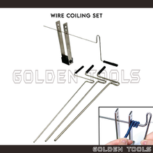 Load image into Gallery viewer, Wire Coiling Set with 4 Rods 4mm, 3mm, 2.5mm, 2mm Gizmo Wire Wrapping Jewellery Making Crafting DIY Handicraft Art
