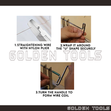 Load image into Gallery viewer, Wire Coiling Set with 4 Rods 4mm, 3mm, 2.5mm, 2mm Gizmo Wire Wrapping Jewellery Making Crafting DIY Handicraft Art
