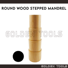 Load image into Gallery viewer, Round Wood Stepped Bracelet Mandrel Bangle Making Shaping DIY Jewellery Tools
