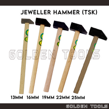 Load image into Gallery viewer, TSK 13mm - 25mm Jeweler Steel Hammer Tukul Besi Emas Perak Jewellery Casting Hand Shaping Tools
