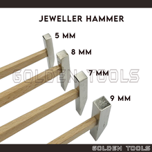 Load image into Gallery viewer, 5mm - 9mm Jeweler Steel Hammer Tukul Besi Emas Perak Handicraft Art DIY Jewellery Making Shaping Tools
