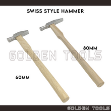 Load image into Gallery viewer, 60mm 80mm Swiss Style Hammer Riveting Watchmaker Handicraft Art DIY Jewellery Making Tools
