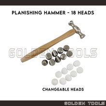 Load image into Gallery viewer, 72mm Planishing Hammer With 18 Changeable Heads Handicraft Art DIY Jewellery Making Tools
