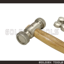 Load image into Gallery viewer, 65mm Texturing Hammer With 9 Changeable Heads Handicraft Art DIY Jewellery Making Tools

