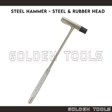 Load image into Gallery viewer, 60mm Steel Hammer Steel Head Rubber Head Handicraft Art DIY Jewellery Making Tools
