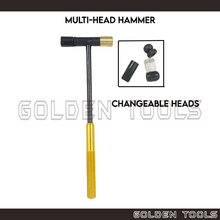 Load image into Gallery viewer, 60mm Multi Head Hammer 6 Changeable Heads Handicraft Art DIY Jewellery Making Tools
