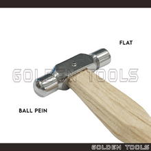 Load image into Gallery viewer, Ball Pein Hammer 1 Oz / 2 Oz Double Sided Domed Head Jewellery Making Handicraft DIY Art Watchmakers
