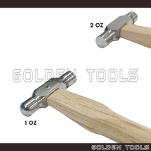 Load image into Gallery viewer, Ball Pein Hammer 1 Oz / 2 Oz Double Sided Domed Head Jewellery Making Handicraft DIY Art Watchmakers
