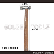 Load image into Gallery viewer, Ball Pein Hammer 4 Oz / 8 Oz Double Sided Domed Head Jewellery Making Handicraft DIY Art Watchmakers

