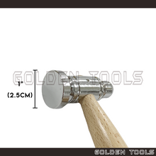 Load image into Gallery viewer, 55mm Chasing Hammer 1" Steel Head Handicraft Art DIY Jewellery Making Tools
