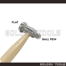 Load image into Gallery viewer, 55mm Chasing Hammer 1" Steel Head Handicraft Art DIY Jewellery Making Tools
