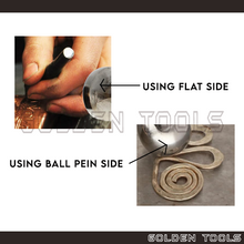 Load image into Gallery viewer, 55mm Chasing Hammer 1" Steel Head Handicraft Art DIY Jewellery Making Tools
