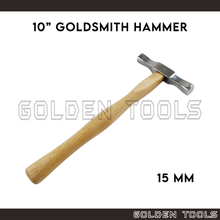 Load image into Gallery viewer, 10" Jeweller Hammer Two Hex Planishing Tool Raising Hammer Sheet Metal Forming Tool Handicraft Art DIY Jewellery Making
