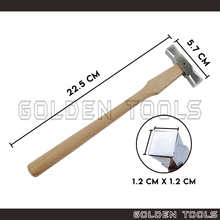 Load image into Gallery viewer, Square Head Hammer Planishing Tool Raising Hammer Sheet Metal Forming Tool Handicraft Art DIY Making
