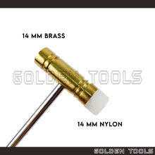 Load image into Gallery viewer, Steel Hammer Brass Head Nylon Head Handicraft Art DIY Jewellery Making Tools
