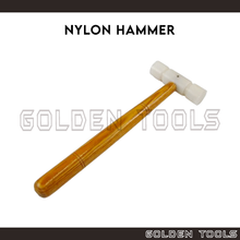 Load image into Gallery viewer, Nylon Hammer Wood Handle Nylon Mallet Hand Tools Casting Shape Making DIY Hammering Tools

