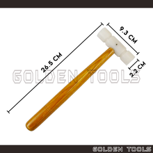 Load image into Gallery viewer, Nylon Hammer Wood Handle Nylon Mallet Hand Tools Casting Shape Making DIY Hammering Tools

